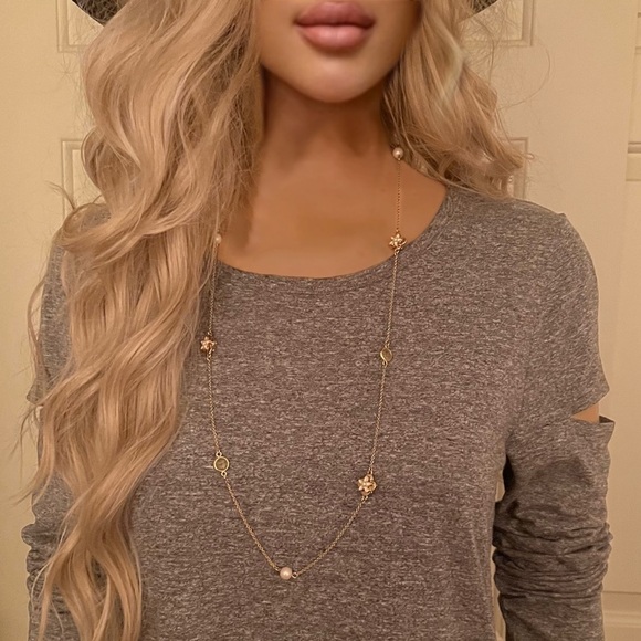 KATE SPADE • Gold Window Seat Bouquet Station Scatter Necklace - Picture 2 of 4